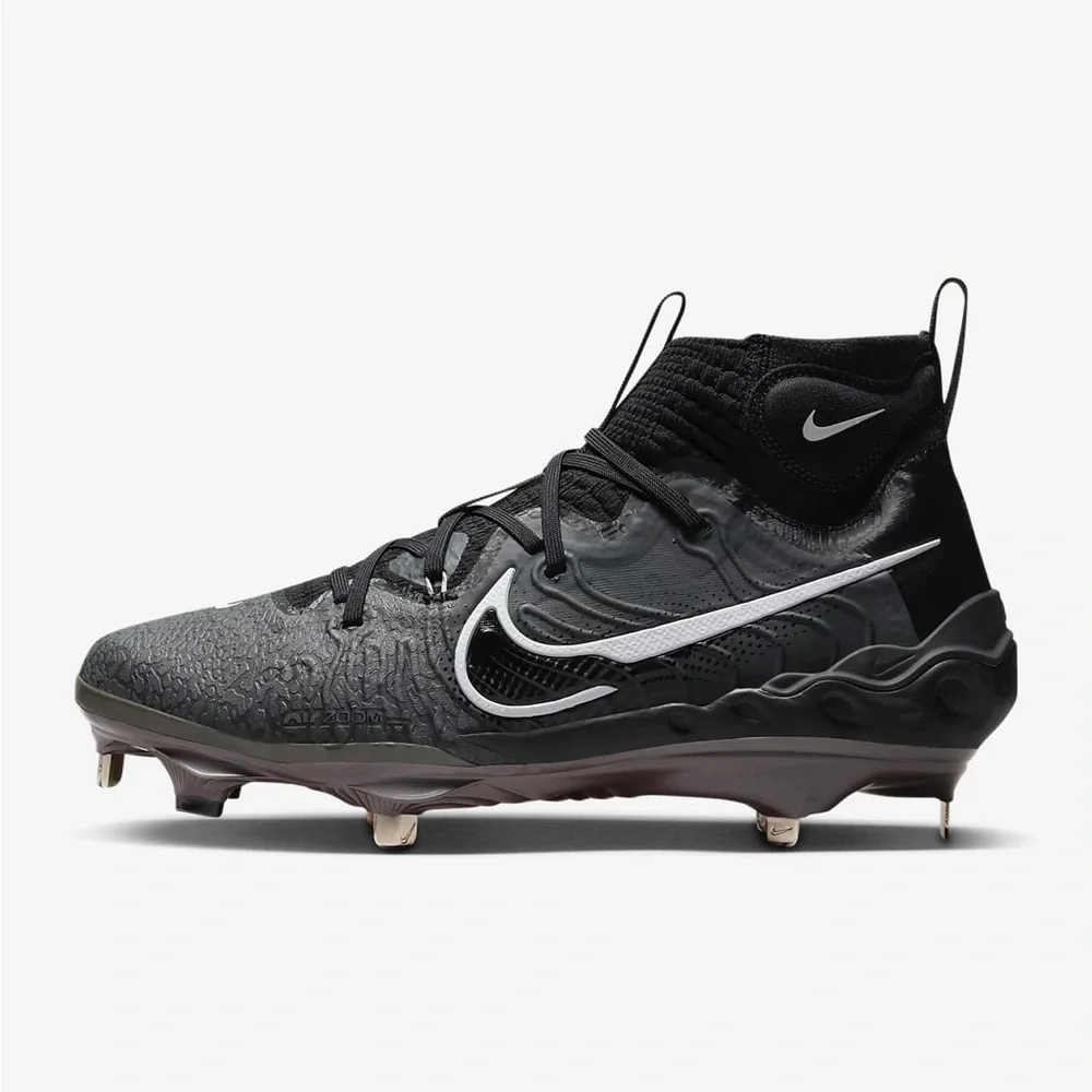Nike Alpha Huarache NXT Men's Baseball Cleats Black Smoke Grey White 8.5 - Picture 1 of 11